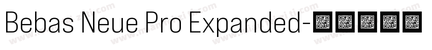 Bebas Neue Pro Expanded字体转换